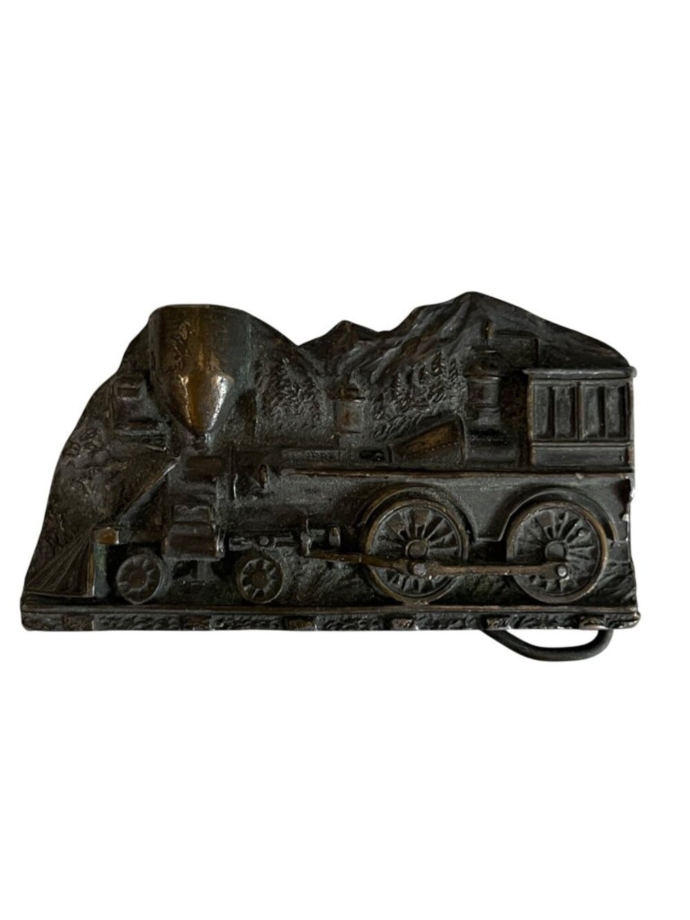 Vintage 1977 Captain Hawks Sky Patrol Train Belt Buckle Lionel Andrew Corp Railr